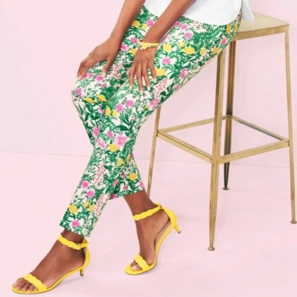 Talbots RSVP Collection | Floral Cotton Stretch Cropped Pant size 6 like new! - Picture 4 of 8